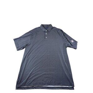 Founders International Collection Polo Shirt Men's Sz XXL Dri Way Blue White